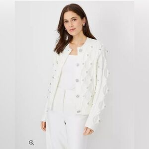Ann Taylor Embellished Cardigan